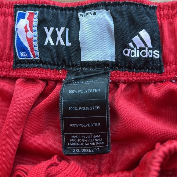 Adidas Authentic NBA Chicago Bulls Warm Up Breakaway Pants size Men's 2XL / XXL - Picture 7 of 10